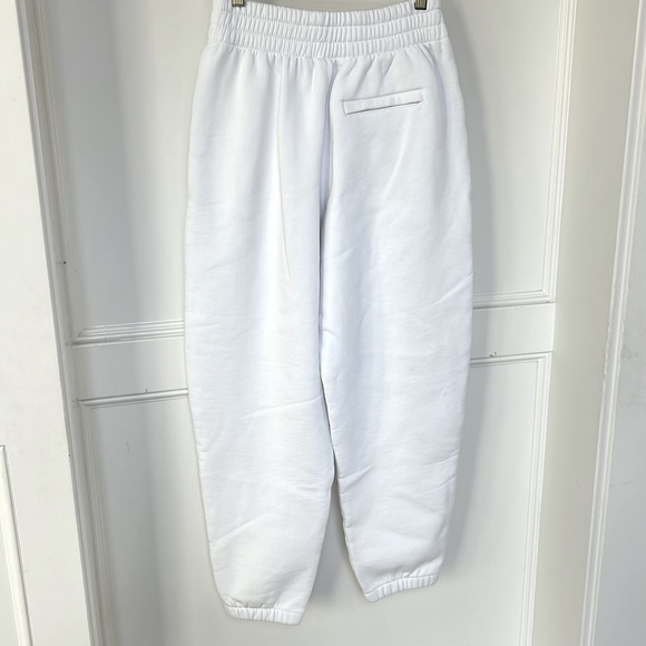Alexander Wang Foundation Terry Classic Sweatpant Joggers in White size small - Picture 8 of 13